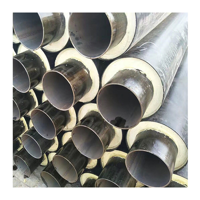 Preinsulated seamless steel pipe api 5l gr.b x42 x46 x52 x56 polyurethane PU foam thermal insulation coating seamless steel pipe