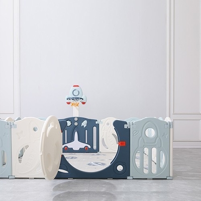 Space theme Kids Playpen Game fence Blue